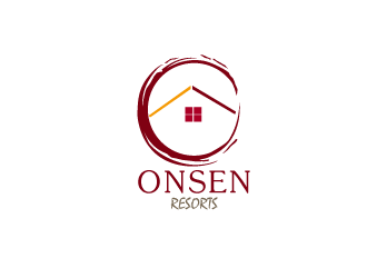 Onsen Resorts logo design by bloomgirrl