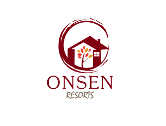 Onsen Resorts logo design by bloomgirrl