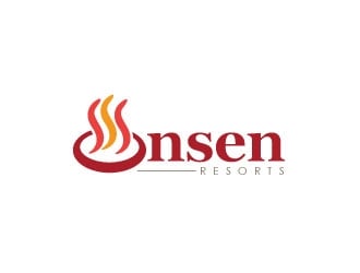 Onsen Resorts logo design by sanworks