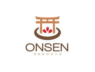 Onsen Resorts logo design by sanworks