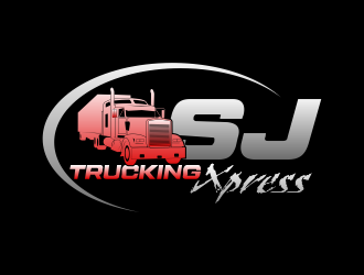 SJ Trucking Xpress logo design by beejo