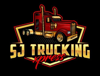 SJ Trucking Xpress logo design by daywalker