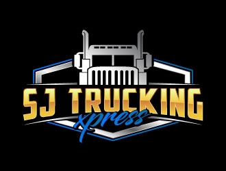SJ Trucking Xpress logo design by daywalker