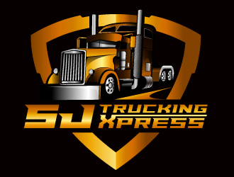 SJ Trucking Xpress logo design by mcocjen