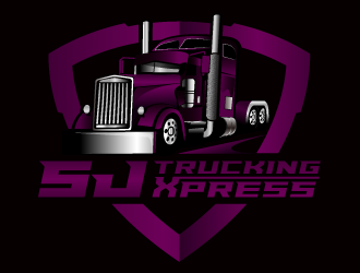 SJ Trucking Xpress logo design by mcocjen