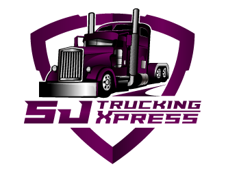 SJ Trucking Xpress logo design by mcocjen