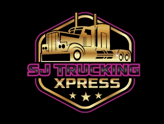 SJ Trucking Xpress logo design by NikoLai