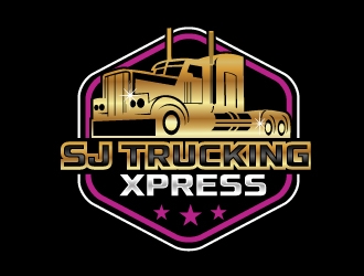 SJ Trucking Xpress logo design by NikoLai
