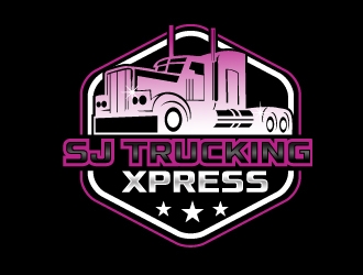 SJ Trucking Xpress logo design by NikoLai