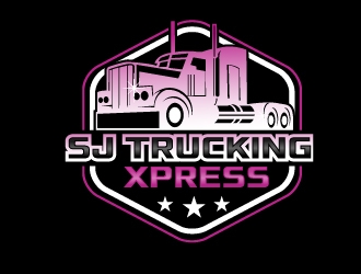 SJ Trucking Xpress logo design by NikoLai
