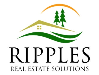 Ripples Real Estate Solutions logo design by jetzu