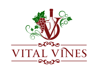 Vital Vines logo design by aldesign