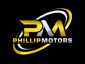 Phillip Motors logo design by DreamLogoDesign
