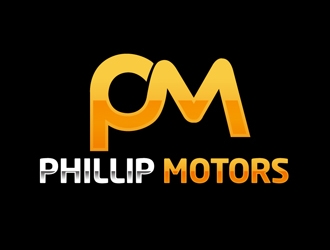 Phillip Motors logo design by DreamLogoDesign