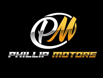 Phillip Motors logo design by DreamLogoDesign