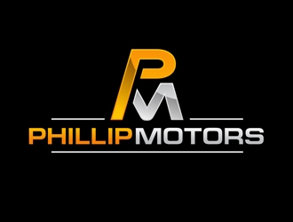 Phillip Motors logo design by DreamLogoDesign