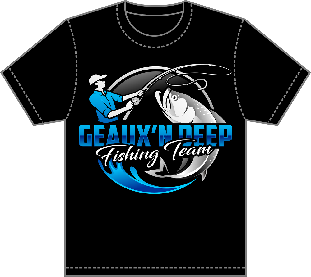 Geauxn Deep Fishing Team logo design by haze