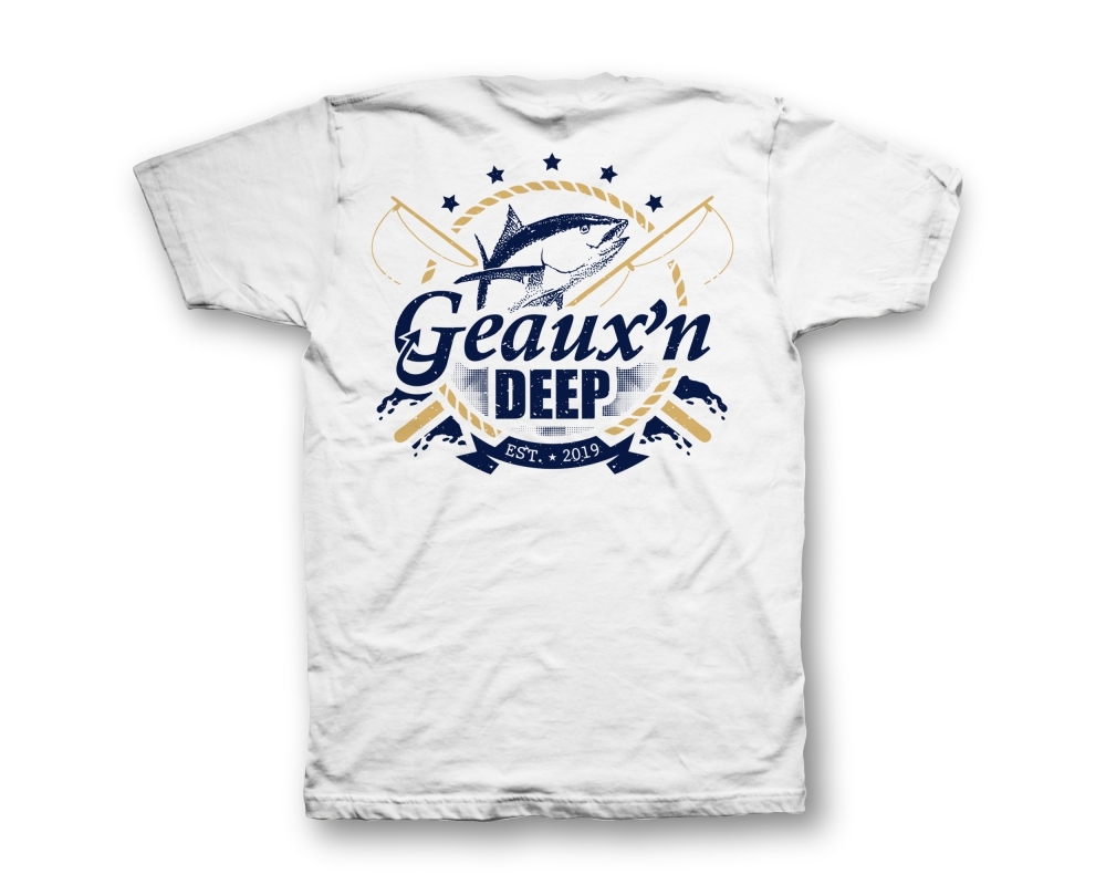 Geauxn Deep Fishing Team logo design by ArniArts