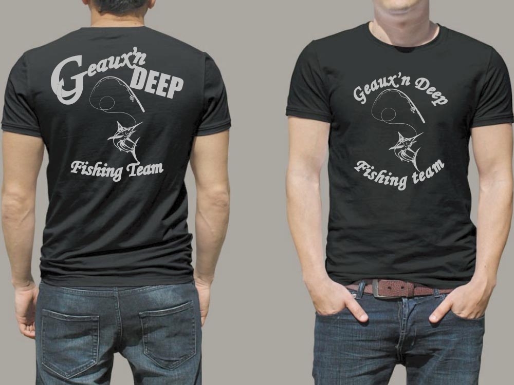Geauxn Deep Fishing Team logo design by bulatITA