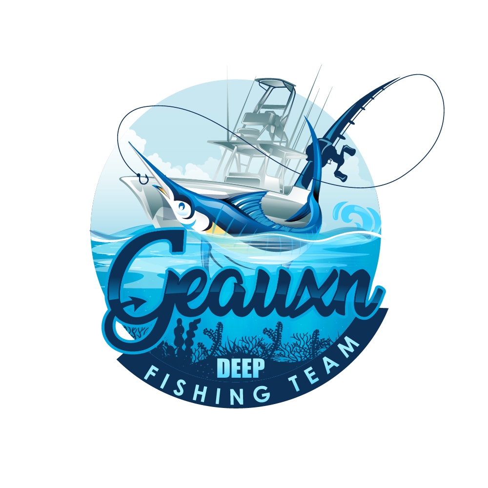 Geauxn Deep Fishing Team logo design by dorijo