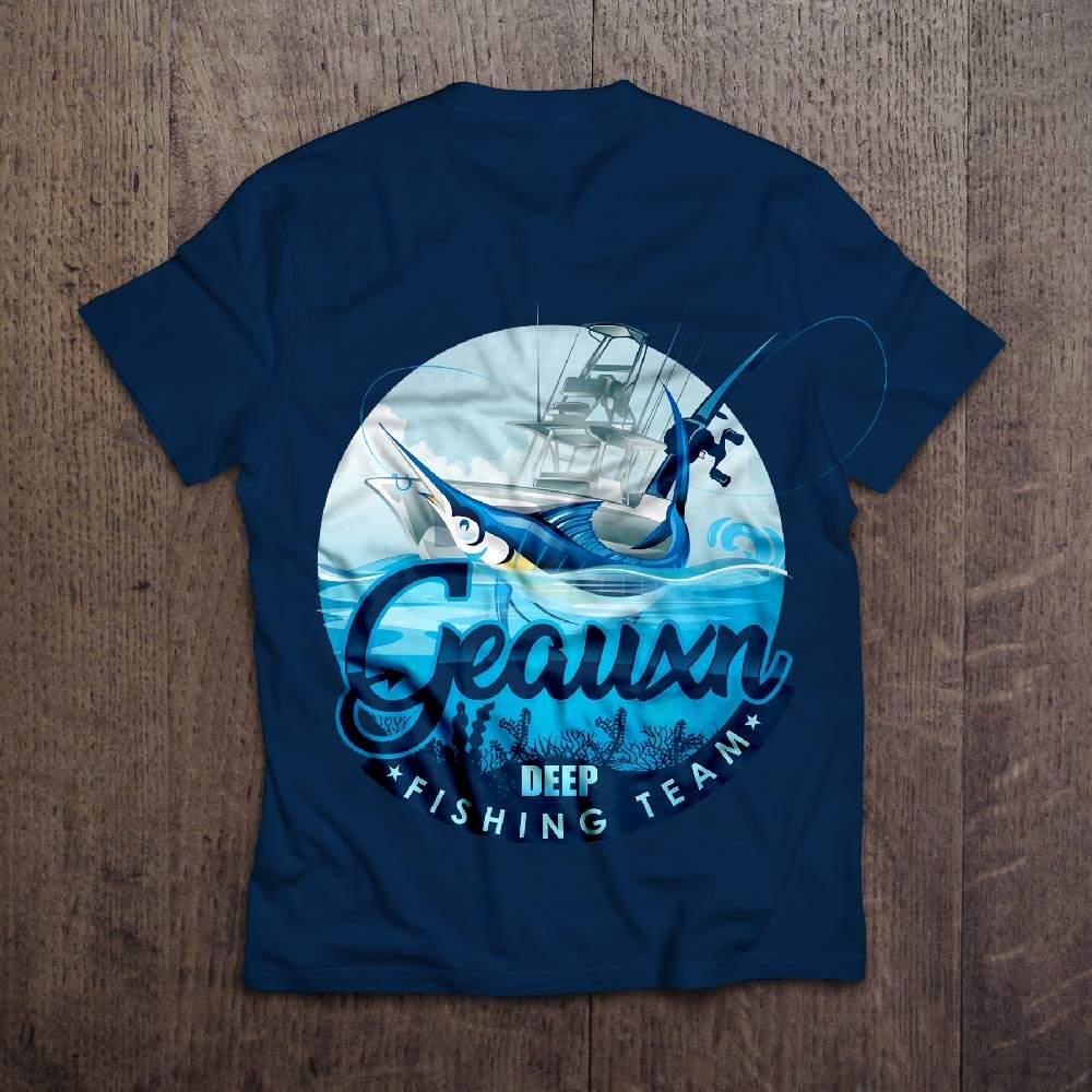 Geauxn Deep Fishing Team logo design by dorijo