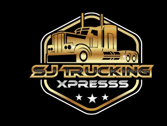 SJ Trucking Xpress logo design by NikoLai