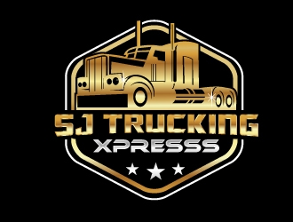 SJ Trucking Xpress logo design by NikoLai