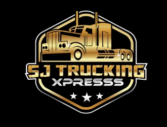 SJ Trucking Xpress logo design by NikoLai