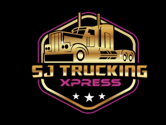 SJ Trucking Xpress logo design by NikoLai