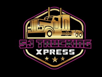 SJ Trucking Xpress logo design by NikoLai