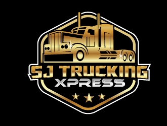 SJ Trucking Xpress logo design by NikoLai