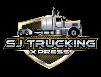 SJ Trucking Xpress logo design by axel182