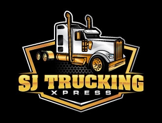 SJ Trucking Xpress logo design by daywalker