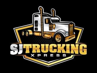 SJ Trucking Xpress logo design by daywalker