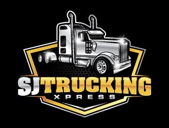 SJ Trucking Xpress logo design by daywalker