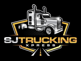 SJ Trucking Xpress logo design by daywalker