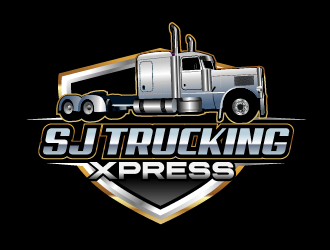 SJ Trucking Xpress logo design by axel182