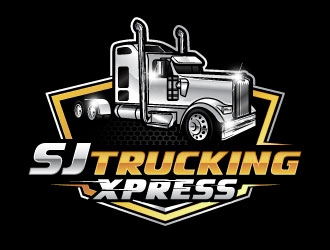 SJ Trucking Xpress logo design by daywalker