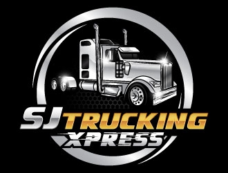 SJ Trucking Xpress logo design by daywalker