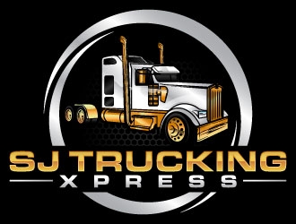 SJ Trucking Xpress logo design by daywalker