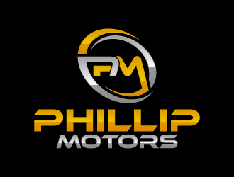 Phillip Motors logo design by BrightARTS