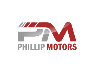 Phillip Motors logo design by giphone