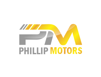 Phillip Motors logo design by giphone