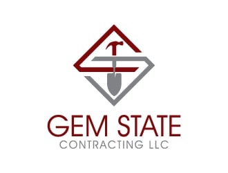 Gem State Contracting LLC logo design by desynergy