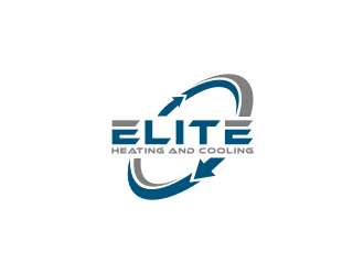 Elite heating and cooling logo design by logitec