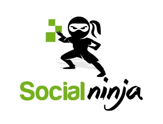 Social Ninja logo design by ElonStark
