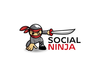 Social Ninja logo design by MUSANG