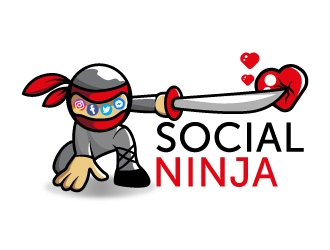 Social Ninja logo design by MUSANG