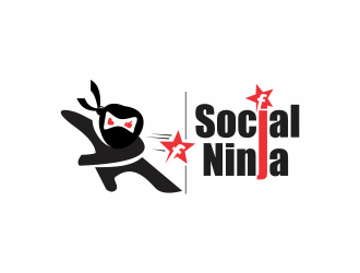 Social Ninja logo design by up2date