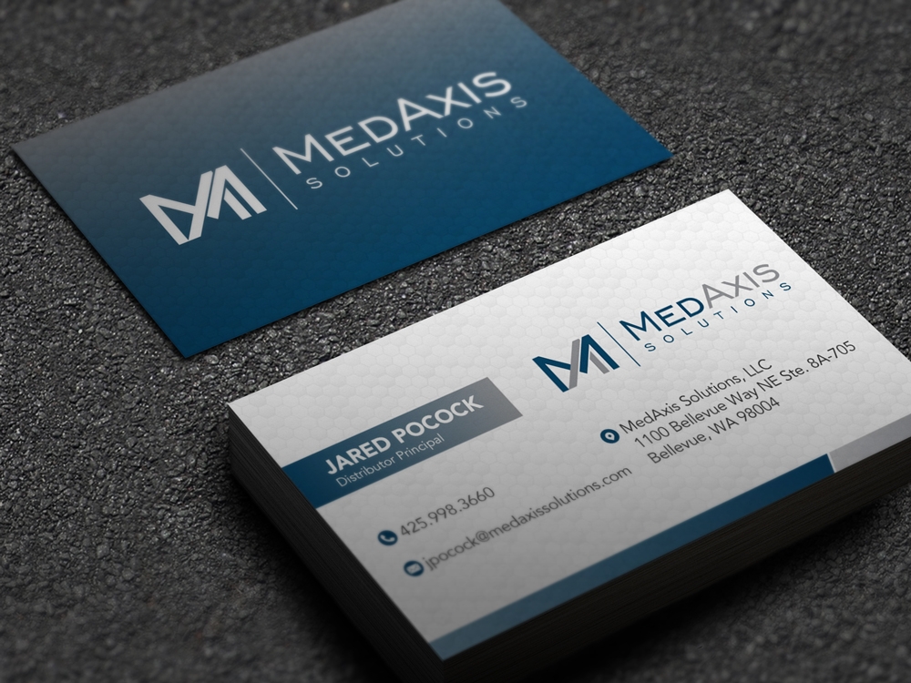 MedAxis Solutions logo design by KHAI
